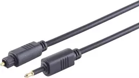 Optinis garso kabelis ShiverPeaks 69014-0.5 — Toslink (4,0 mm) į 3,5 mm, 0,5 m