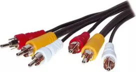 Vaizdo kabelis ShiverPeaks 90024-10.0 — 10,0 m, 3 RCA analoginiai lizdai