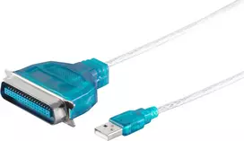 Lygiagretusis spausdintuvo kabelis ShiverPeaks 75607 1,2 m USB-Centronics