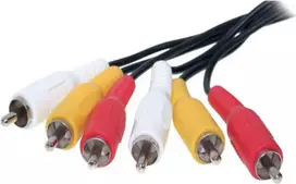 Audio RCA laidas ShiverPeaks 40150-2.5 — 3 RCA jungtys, 2,5 m ilgio