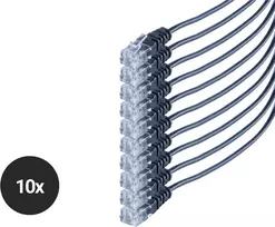 Telefono laidas ShiverPeaks SO70084-3-SET10 su RJ11 jungtimis, 10 vnt. rinkinys