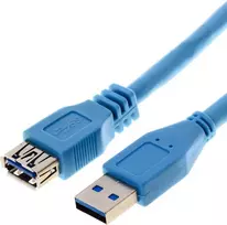 USB laidas Helos 014686 USB 3.2 Gen 1 3m mėlynas