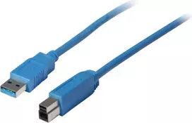 USB laidas ShiverPeaks 3.0 A tipo (vyriškas) į B tipo (vyrišką) 0,5 m, modelis 77030