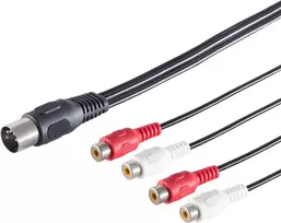 ShiverPeaks Diodenstecker 10231 5 kontaktų į 4 RCA adapteris, 0,20 m