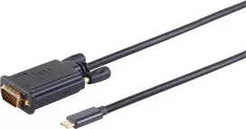 VGA kabelis ShiverPeaks BS10-59025 1 m USB C VGA (D-Sub) juodas