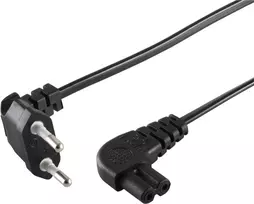 Maitinimo laidas ShiverPeaks 09-06001 — kampinis Euro kištukas į IEC 60320 C7, 1,5 m
