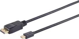 Mini DisplayPort į DisplayPort kabelis ShiverPeaks BS10-52025, 1 m, palaiko iki 3840×2160