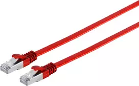Tinklo kabelis ShiverPeaks 75511-SL0.25R CAT7 U/FTP plokščias RJ45 0,25 m