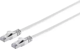 Tinklo kabelis ShiverPeaks 75513-SLW CAT7 U/FTP plokščias RJ45, ekranuotas, didelės spartos Ethernet