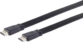 HDMI kabelis ShiverPeaks 77470-0.5FLAT 0,5 m — plokščia jungtis, trumpas HDMI laidas