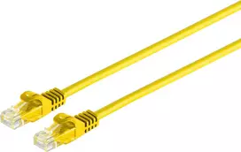 Tinklo jungiamasis kabelis ShiverPeaks Cat 7 U/UTP RJ45 08-35092, 20 m, geltonas
