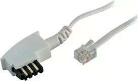 Telefono jungiamasis laidas ShiverPeaks TAE F – Western (RJ11) 3,0 m