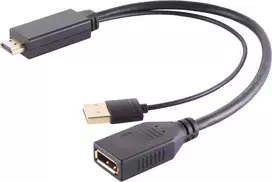 Adapteris HDMI į DisplayPort ShiverPeaks 10-01010 – 4K, 30 cm laidas