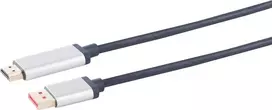 DisplayPort į HDMI laidas ShiverPeaks SP03-21045 3,0 m – pasyvus vaizdo adapterio laidas