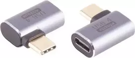 USB-C adapteris ShiverPeaks 14-05035, USB 4.0, 90° stačiu kampu