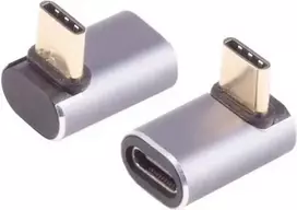 USB-C adapteris ShiverPeaks 14-05037 4.0 90° kampo, stačiakampė USB-C jungtis
