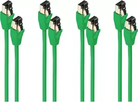 Tinklo kabelis ShiverPeaks SC08-41033-4 Cat8.1 F/FTP (FFTP) 2 m RJ-45 auksuoti kontaktai, žalias
