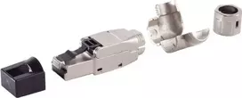 Tinklo jungtis ShiverPeaks 08-45010 Cat 8.1 beįrankis RJ45 modulinis kištukas, ekranuotas, skirtas Cat8.1 kabeliams