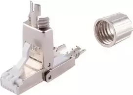 Tinklo adapteris ShiverPeaks 08-10001 Įrankiais nereikalaujantis STP Cat. 6A, RJ45, ekranuotas, montavimas be įrankių