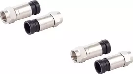 Koaksialinių F tipo kompresinių jungčių rinkinys ShiverPeaks 85029-A-SET2 7 mm kabeliams, 2 vnt.
