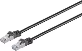Tinklo kabelis ShiverPeaks CAT7 75511-S 1 m S/FTP LSZH Juodas