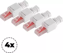 Kištukas tinklui ShiverPeaks 75011-4 Cat. 6 beįrankis RJ45, 8P8C