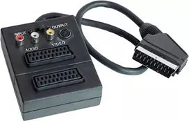 ShiverPeaks S/CONN 94037 SCART perjungimo adapteris, SCART kištukas į 2x SCART lizdą, S-VHS ir 3x RCA, 0,2 m