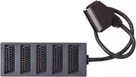 SCART jungiklis ShiverPeaks 5 prievadų su 0,4 m SCART laidu (22224021)