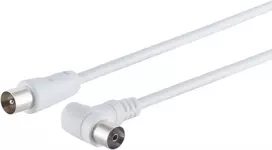 Koaksialinis kabelis S/CONN 80037-32 7,5 m IEC baltas