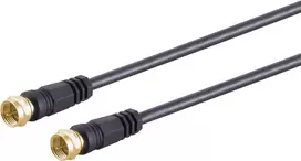Koaksialinis kabelis ShiverPeaks 80094-G-128CP-S 3,75 m F tipo juodas