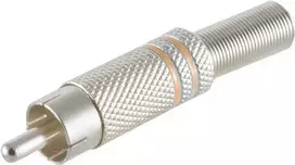 Cinch (RCA) jungtis ShiverPeaks 52000-Y, 6 mm metal, geltona