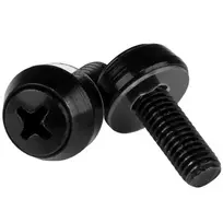 StarTech.com M6 x 12mm tvirtinimo varžtai – 50 vnt. juodi