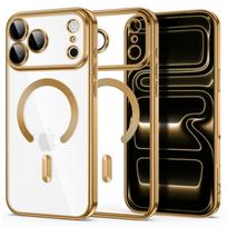 Skaidrus dėklas su aukso spalvos detalėmis "Tech-Protect Magflex Magsafe" telefonui Apple iPhone 17 PRO MAX / 18 PRO MAX