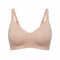 Momcozy maitinimo liemenėlė YN21 (XL) – vientisa, smėlio spalvos, motinystės ir žindymo liemenėlė
