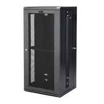 StarTech.com 4 stulpų 26U sieninis tinklo spintas su 1U lentyna, 19 colių šarnyrinis sieninis serverio stovas duomenų / AV / elektronikos / kompiuterijos įrangai, lankstus ventiliuojamas stovo korpusas