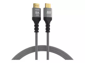 EFB Elektronik 5m Ultra High-Speed HDMI 2.1 Cable 8K60Hz 48Gbit/s Grey Braided