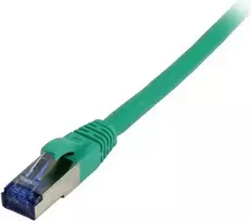 SYNERGY21 Cat6a S/FTP Patch Cable 15m Green TPE Superflex AWG26