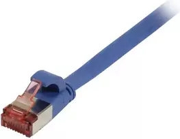 Synergy 21 Patch Cable RJ45, CAT6 250MHz, 10m Blue, FTP (U/FTP), TPE (Superflex), Flat