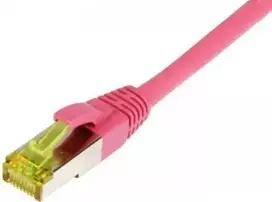 SYNERGY21 Patch Cable RJ45, CAT6A 500MHz, 10m, Magenta, S/FTP, TPE/LSZH (Ultraflex), AWG26, with CAT7 Raw Cable