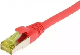 SYNERGY21 Patch Cable RJ45, CAT6A 500MHz, 30m, Red, S/FTP, TPE/LSZH (Ultraflex), AWG26, su Cat.7 Raw Cable