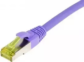 SYNERGY21 Patch Cable RJ45, CAT6A 500MHz, 30m, Purple, S/FTP, TPE/LSZH (Ultraflex), AWG26, with Cat.7 Raw Cable