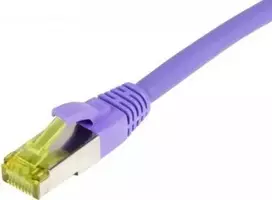 SYNERGY21 Patch Cable RJ45, CAT6A 500MHz, 3m, Purple, S/FTP, TPE/LSZH (Ultraflex), AWG26, with CAT7 Raw Cable (S217766)