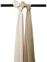 Marlinių (muslino) vystyklų komplektas, 2 vnt. 120x120, Meyco Baby (Uni soft sand/taupe)