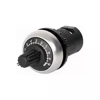 Eaton M22-R10K Potenciometro priekinis elementas, 10 kOhm, tiesinė charakteristika, vieno apsisukimo, montavimui į skydelį, IP66/IP67/IP69K
