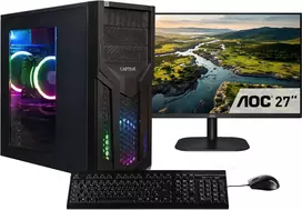 CAPTIVA PC Power Starter R80-022 TFT rinkinys (Ryzen 7 5700G, 16GB, 1TB SSD, DVD-RW, MSI, WLAN, Windows 11 Home)