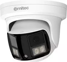 Ernitec Wolf Ultra 8MP kupolinė kamera su 190° objektyvu, IR ir balta šviesa, PoE, IP66, NDAA 0070-08129