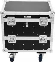 ROADINGER Flight Case 8x Eurolite IP PIX Strobe RGB CW+WW su ratukais 64x46,5x56,5cm