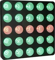 EUROLITE LED Pixel Matrix Panel 5x5 RGB/WW su pikselių valdymu ir DMX