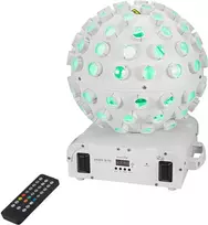 EUROLITE AKKU B-40 lazerinis spindulio efektas AIR baltas, 5x 8W RGBW LED, RG lazeris, baterija iki 11 val.