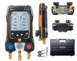 testo 550s skaitmeninis kolektorius su Bluetooth ir 2 belaidžiais spaustuko temperatūros davikliais (0564 5501)